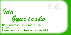 ida gyuricsko business card